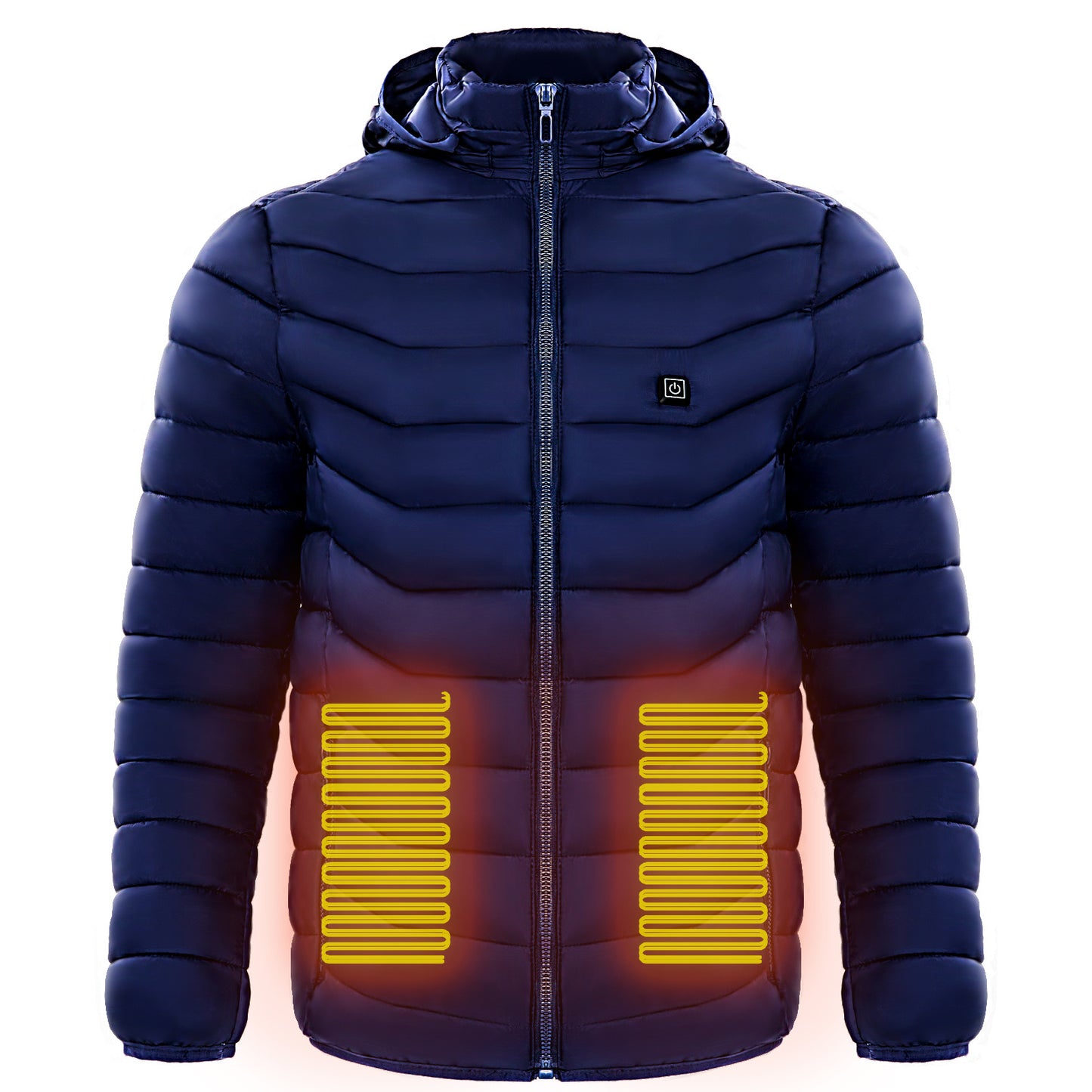 Men's Heated Puffer Jacket with 9 Heat Zones