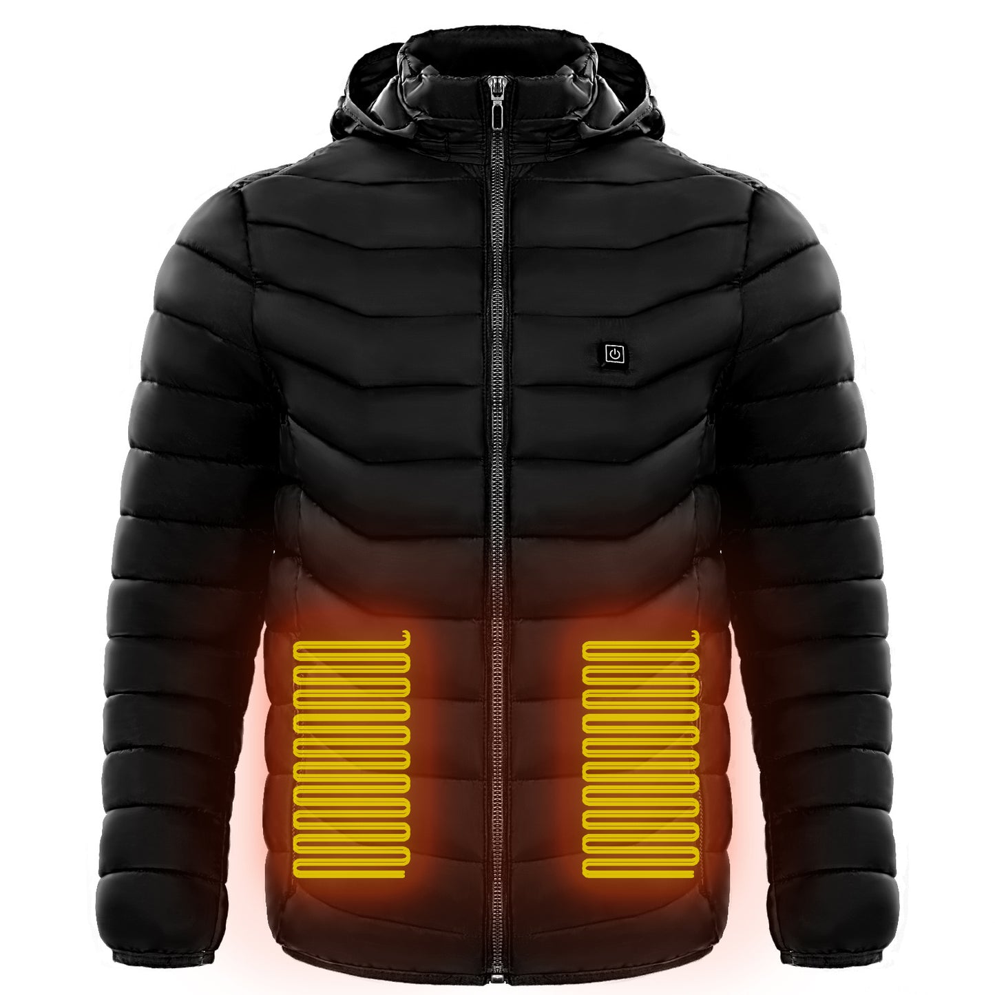 Men's Heated Puffer Jacket with 9 Heat Zones